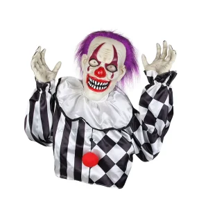 Hot Selling New Arrival Halloween Electric Music Effects Decor Terrifying Scary Clown Decorations for Indoor Outdoor Use