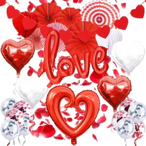 Hot Valentine’s Day Balloon Set Valentine’s Day Love Aluminum Film Balloon Decoration Proposal Supplies