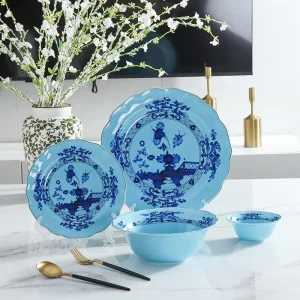 Hotel Supplies Wedding European Porcelain Elegant Nordic Style Handmade Banquet Tableware Ceramic Restaurant Dinnerware Set
