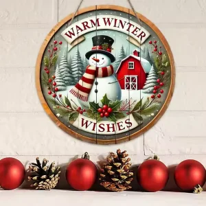 Humorous Creative Wooden Christmas Tree Decorations Unique Wall Hanging Wooden Boxes and Signs for Online Sales