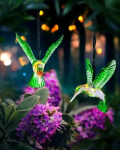 IP44 Hummingbird String Lights Waterproof Outdoor Garden Warm White PVC Copper Commercial Use Decorative Lighting