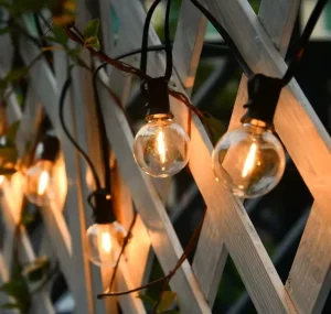 IP44 Waterproof LED G40 Festoon Lights Indoor Outdoor Hanging Garland Wedding Christmas Holiday Decoration