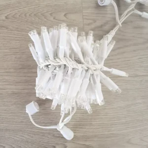 IP65 Commercial Grade 2700K Warm White LED Cluster Lights High Density Rubber Cable Fairy Lights Dimmable for Christmas Decor