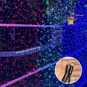 IP65 Holiday Decorate Festival Fairy Light Copper Wire LED Snowing Starry Twinkle Icicle Light