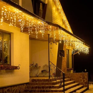 IP65 LED Christmas Tree Lights DC24V Icicle Ferry Outdoor Dimmable Durable Plastic 1-Year Warranty Luces De Navidad