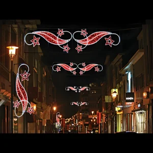 IP65 Outdoor LED Decorative Lighting for Street Festive Holiday Motif Light for Christmas Decoration for Across Street Pole