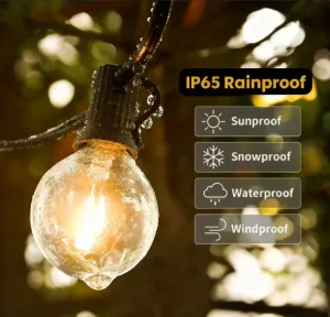 IP65 RGB LED Light String Outdoor Crystal Ball Globe Fairy Lights for Garden Patio Wedding Christmas Decoration