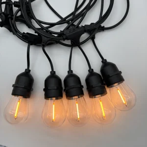 IP65 Rated Cafe Garden Festoon Garland Light 10m Outdoor Low Voltage Christmas Holiday Event Decoration for Festivals Households