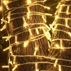 IP65 Warm White LED Outdoor Garden Lights Landscape Yard Holiday Christmas Decorative Fairy String Lights
