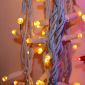 IP65 Waterproof Outdoor Christmas String Lights 10M 100 Warm White LED Ra80 Heavy Duty Fairy Lights Thick Rubber Cable