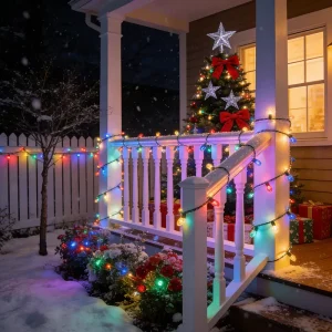 IP65 Waterproof RGB LED String Lights 24V Colorful Holiday Tree Garden Decoration for Outdoor Party Festival