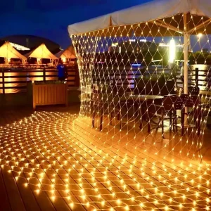 IP67 LED Outdoor Fairy Net Light Decorative Light Wedding Party Courtyard Mesh String Light Wedding Decoration Party Decoration