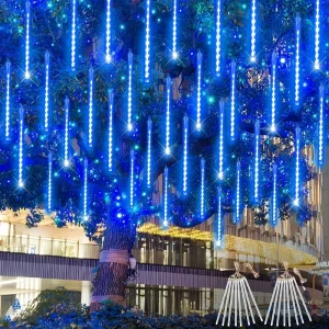 Icicle Falling Rain Lights IP65 Fairy Lights Snowfall Lamp for Wedding Festival Yard Porch Hanging Decorative Light