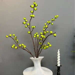 Imitation Fruit Fake Flower Golden Fruit Single Branch High End Bouquet Decorative Ornaments for Home Decor