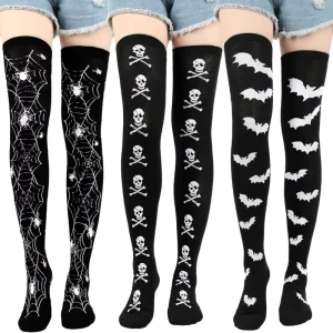 In Stock Costume Party Halloween Thigh High Long Stockings Over Knee Stockings Cosplay Festival Socks