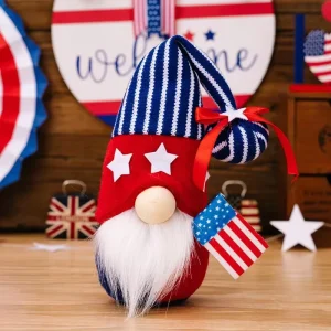 Independence Day 4th of July Plush Gnome Doll Ornaments Decorations for Home Ornaments