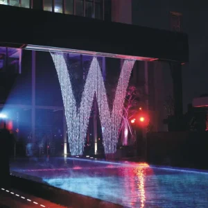 Indoor Interactive Words or Pic Show Digital Water Curtain Fountains