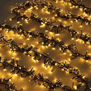 Indoor Outdoor LED Firecracker String Lights Fairy Garland Cluster Christmas Tree Decoration IP65 Solar AC Power