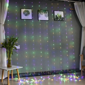 Indoor Outdoor Waterproof IP44 LED Copper Wire String Light Remote Halloween Style Curtain Lights Christmas Tree Outdoor Festive