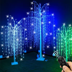 Indoor Plastic LED String Lights with IP65 Rating Plug-in for Christmas Tree and Willow Tree Decorations