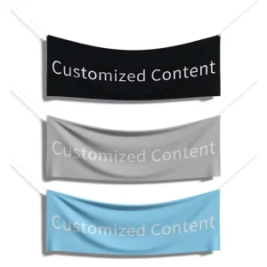 Indoor and Outdoor Party Birthday Holiday Decoration Banners Customizable Patterns Colors Sizes