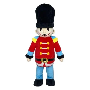 Inflatable Blue Nutcracker Mascot Costume Adult Full Body Blow up