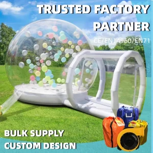 Inflatable Bubble Bounce House Tent Inflatable Balloon Houses With PVC Waterproof Transparent Camping Dome