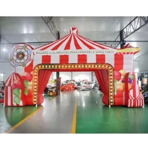 Inflatable Clown Arch Hanging Decorative Elements for Circus Carnival Theme Electronic Music Event