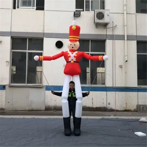 Inflatable Clown Cartoon Costume with Long Legs and Built In Fan for Festival Parades