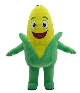 Inflatable Corn Mascot Costume