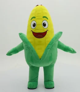 Inflatable Corn Mascot Costume Plush Giant Plant Vegetable Costume Suits