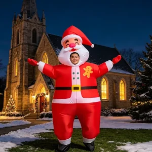 Inflatable Costume Role Adult Inflatable Santa Claus Costume for Boys and Girls Funny Costumes Christmas Costumes