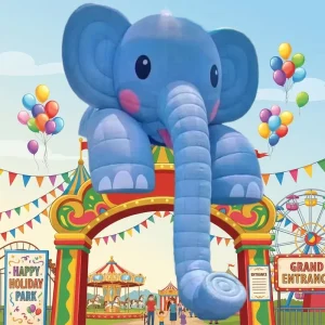Inflatable Elephant High Giant Inflatable Cartoon Elephant for Advertising Street Decoration
