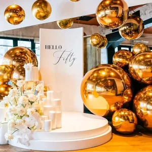Inflatable Mirror Ball Outdoor Floating Wall Mounted Party Wedding Decoration Large Shiny Spherical Balloons