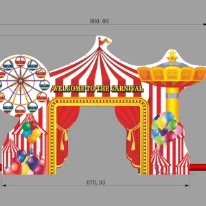Inflatable PVC Carnival Arch for Outdoor Activities Includes Blower and Repair Kits Tarpaulin Model Castles