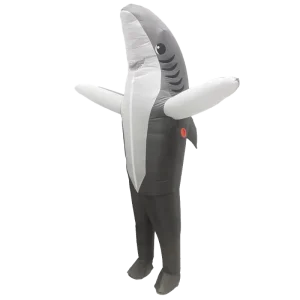 Inflatable Shark Costume Halloween Model Toy Cartoon Toy Mascot for Adults 1.5 1.9m