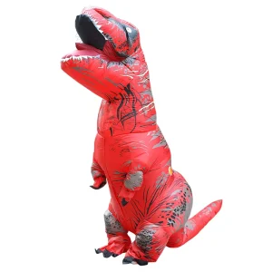 Inflatable Tyrannosaurus Mascot Costume Model Toy Cartoon Toy for Adults Support Proofing Polyester Material Air Blower Function