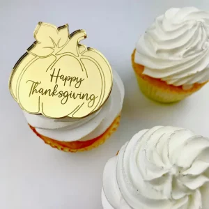 Ins Style Cake Decorating Supplies Thanksgiving Marking Acrylic Cake Topper Party Supplies Cake Decoration