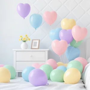 Ins Style Colorful Heart Latex Balloons Macaron Balloon Suitable for Birthday Party Wedding Decorations