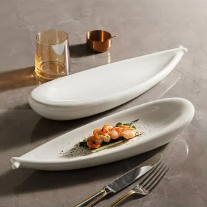 Irregular Shaped Dinnerware Set Elegant Serving Bubble Ceramic Crockery Platter Creative Porcelain Plates Fine Dining Plate