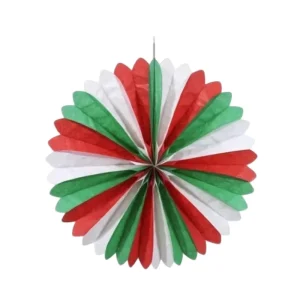 Italian Style Paper Fan Flower Hollow Origami UV Printed Environment Friendly Festive Venue Decorations for Wedding Parties