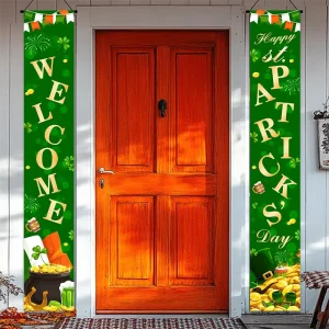 JY Celtic Festival Double Sentence Hanging Circle Banner Lighting Porch Sign March Holiday Home Wall Outdoor Party Supply