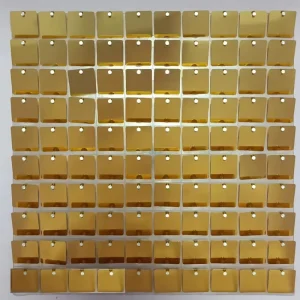 Jianhong Plastic Sequin Decoration Wall Panels Transparent Grid Framework Large Sequin Backdrop
