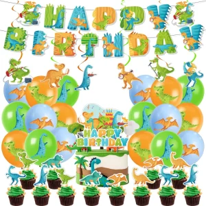 Jungle Party Dinosaur Birthday Party Supplies Birthday Decoration Sets Birthday Decor for Kids