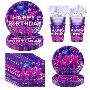 K-POP Cartoon Demon Hunter Girl Group Theme Birthday Decor Party Supplies Anime Themed for Kids Birthday