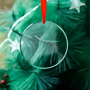 K9 Crystal Glass House Ornament Hanging Party Supplies 80mm Christmas Customizable UV