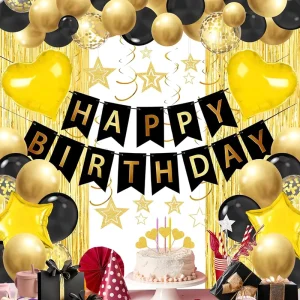 Kid Birthday Party Indoor Outdoor Decoration Balloon Sets Cake Topper Curtain Foil and Latex Birthday Party Supplies