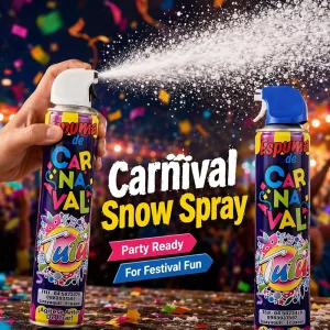 Kid friendly Non toxic Carnival Snow Spray Holiday Festival Celebration Artificial Party White Snow Spray