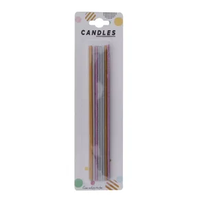 Kids Eco Friendly Smokeless Thin Long Spiral Birthday Candle for Parties Easter Ramadan and Home Decoration