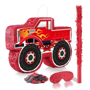 Kids Monster Truck Themed Pinata Baby Shower Games Birthday Celebrations Decoration Party Favors Pinatas Party Supplies